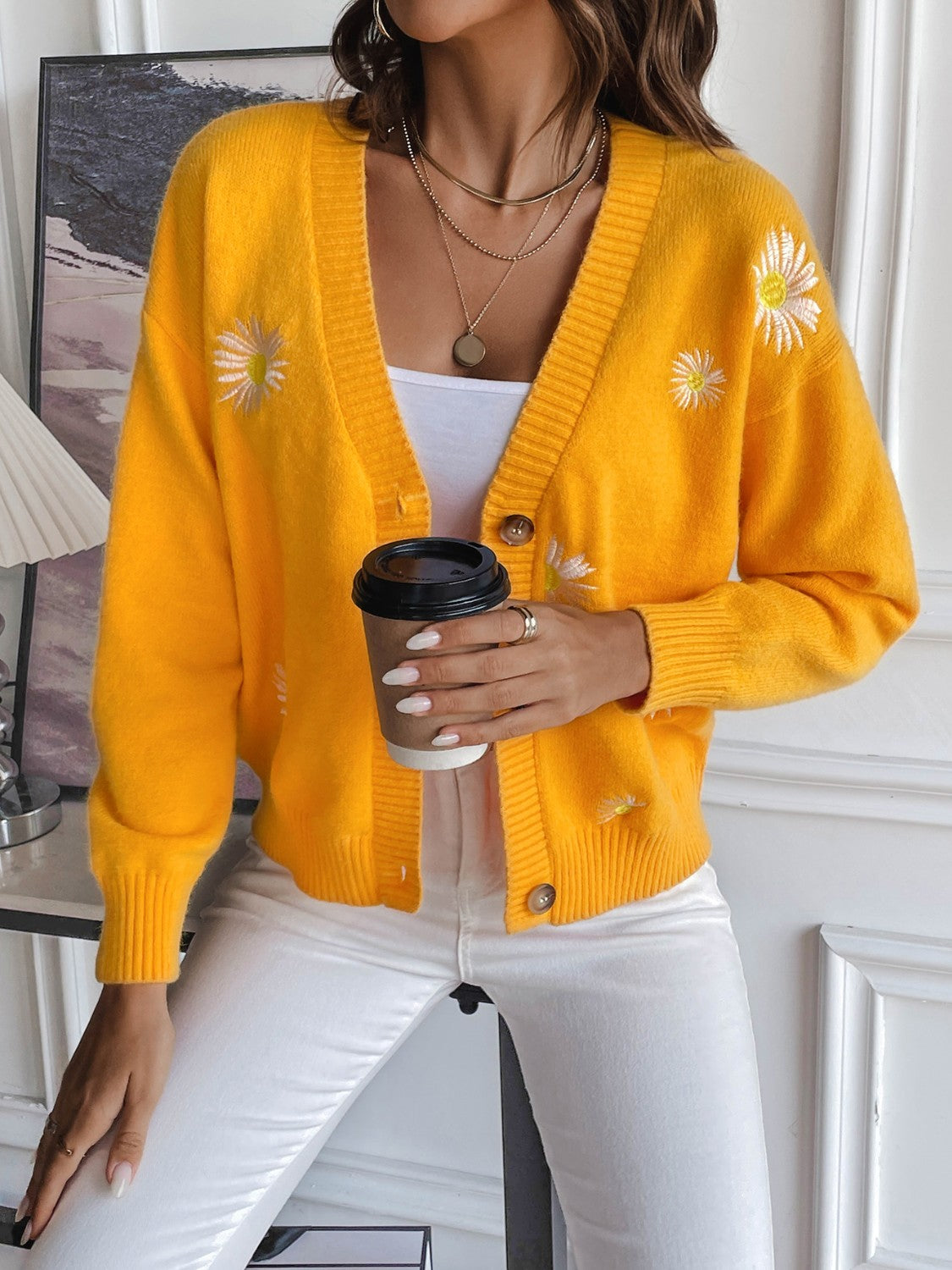 Floral Button Up Cardigan (5)