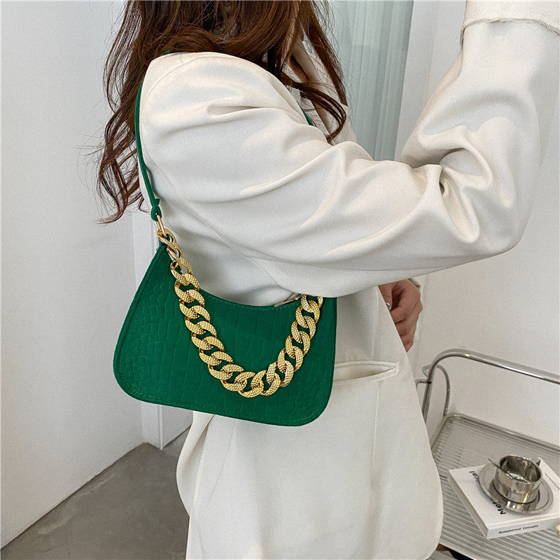 Solid Color One Shoulder Messenger Bag photo 2