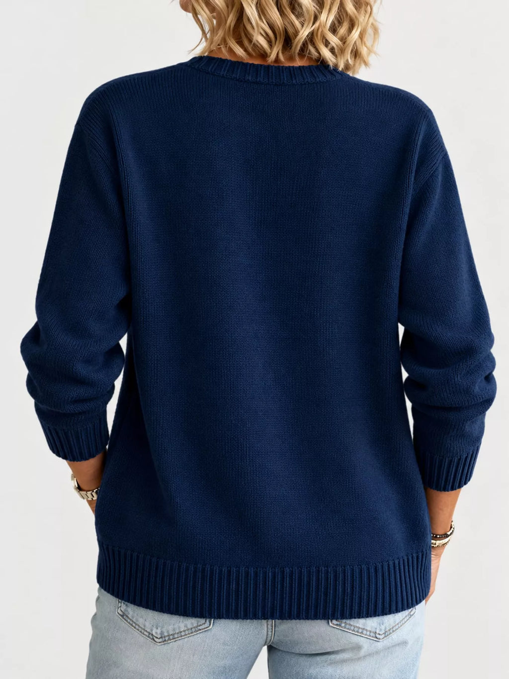 Full Size Button-down Knit Cardigan Plus (8)