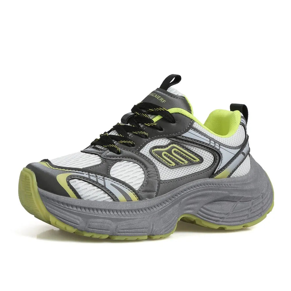 Letter Lace-up Round Toe Athletic Shoes (8)