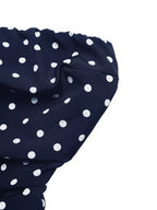 Polka Dot Tube A-line Dress (6)