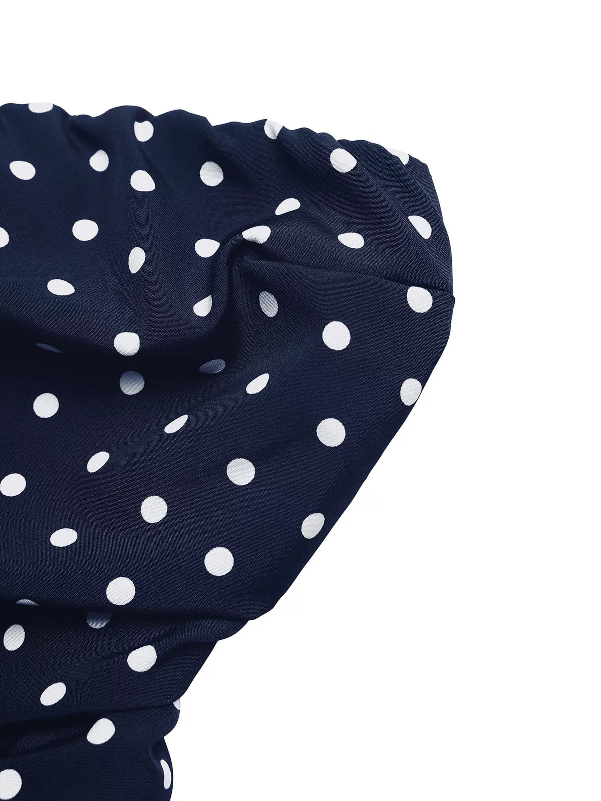 Polka Dot Tube A-line Dress (6)