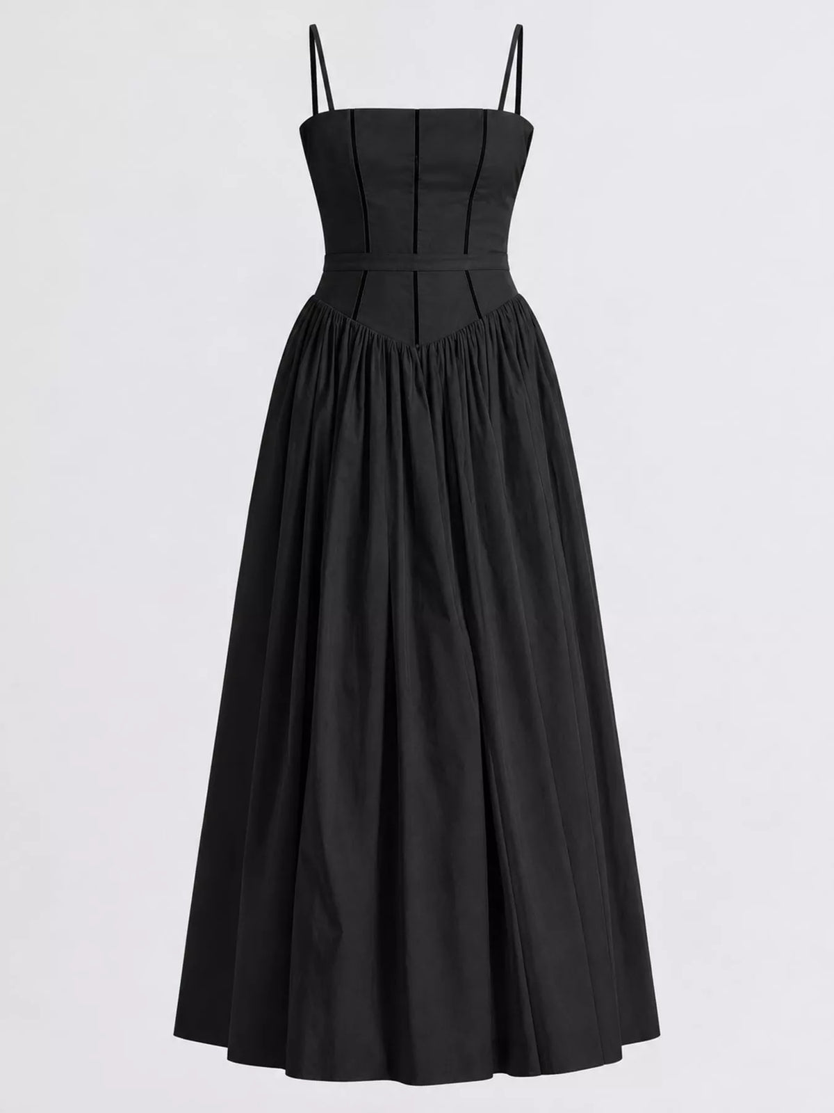 Floral Spaghetti Straps Midi Dress (13)