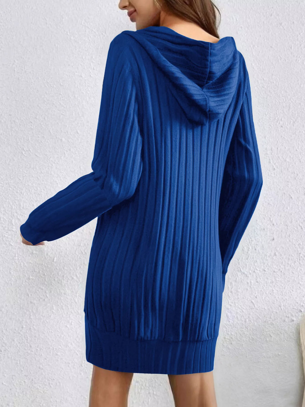 Ribbed Knit Hoodie Dress (8)