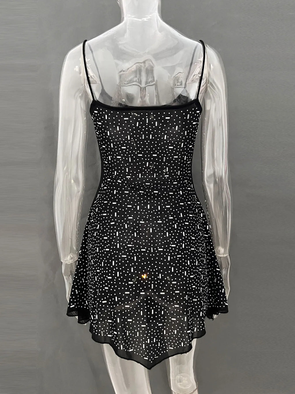 Rhinestone Decor Mini Cami Dress (14)