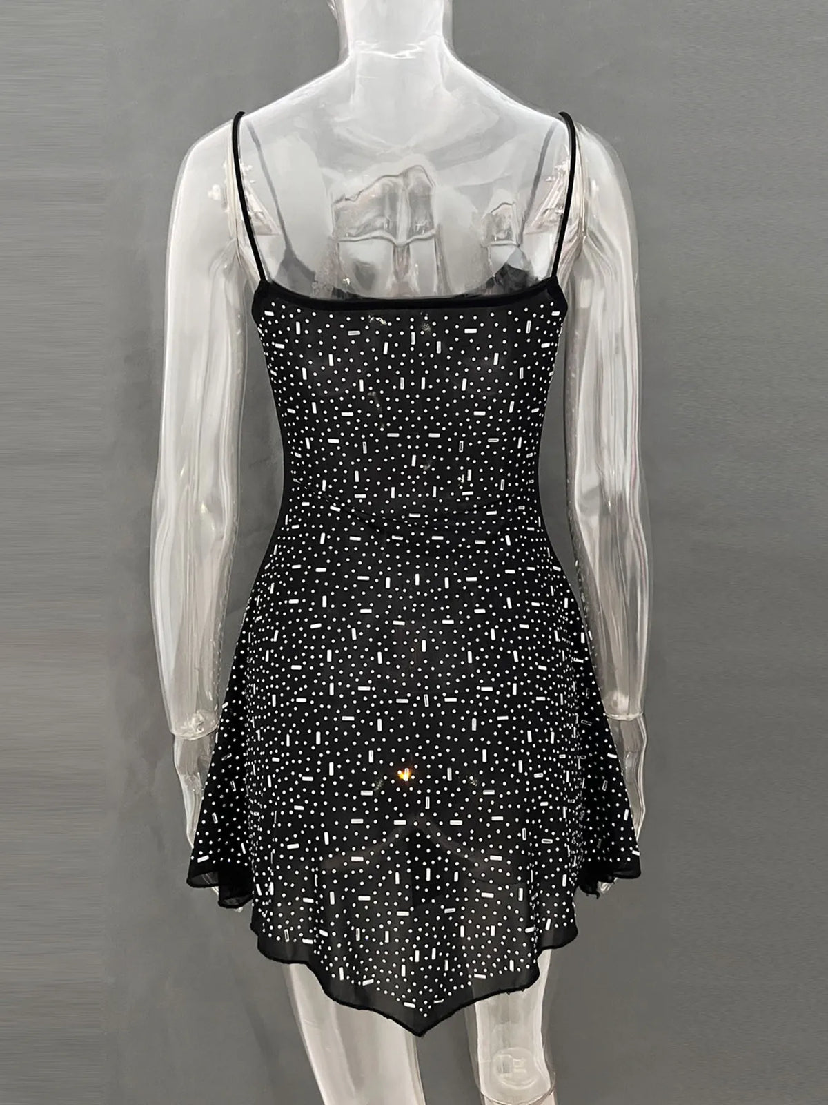 Rhinestone Decor Mini Cami Dress (14)