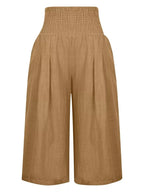 Smocked Wide-leg Capri Pants (23)