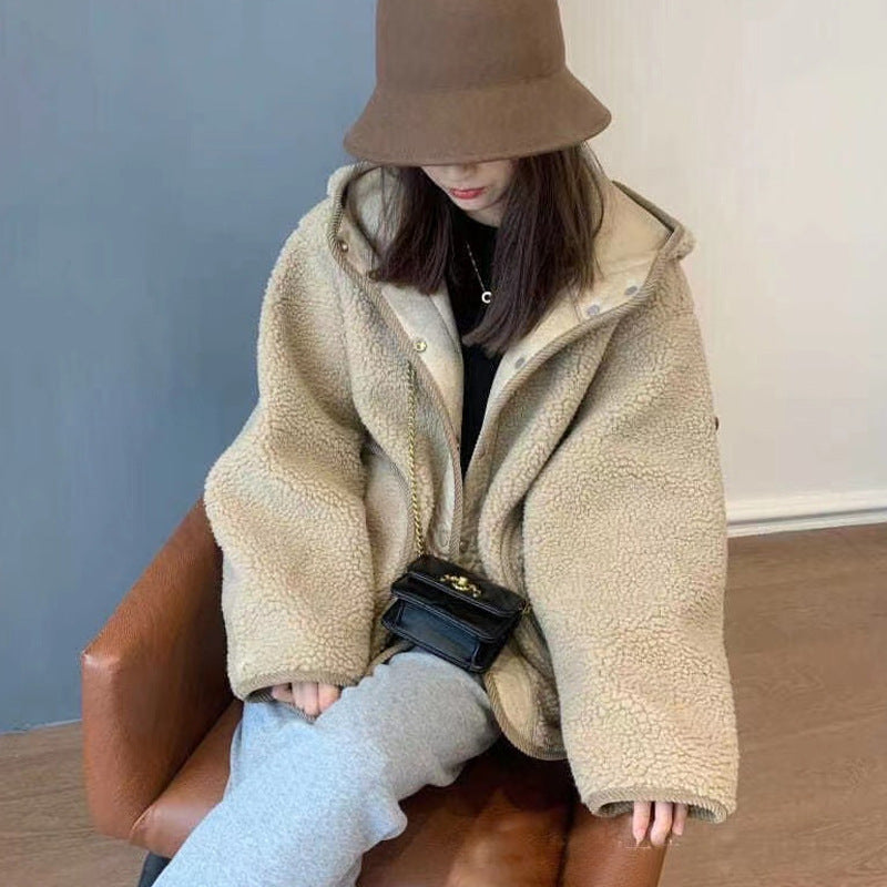 Faux Shearling Hooded Jacket photo 2