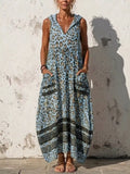 Hooded Leopard Print Maxi Dress