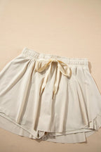 Drawstring High Waist Lined Active Skorts (10)