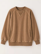 Crew Neck Raglan Sleeve Sweatshirt (27)