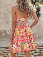 Paisley Print Halter Neck Mini Dress (19)