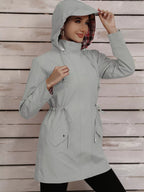 Drawstring Snap-down Trench Coat (27)