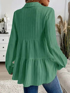 Button-down Long Sleeve Tiered Shirt (18)