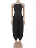 Strapless Ruched Wide-leg Jumpsuit (10)