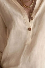 Button Detail Long Sleeve Blouse (8)