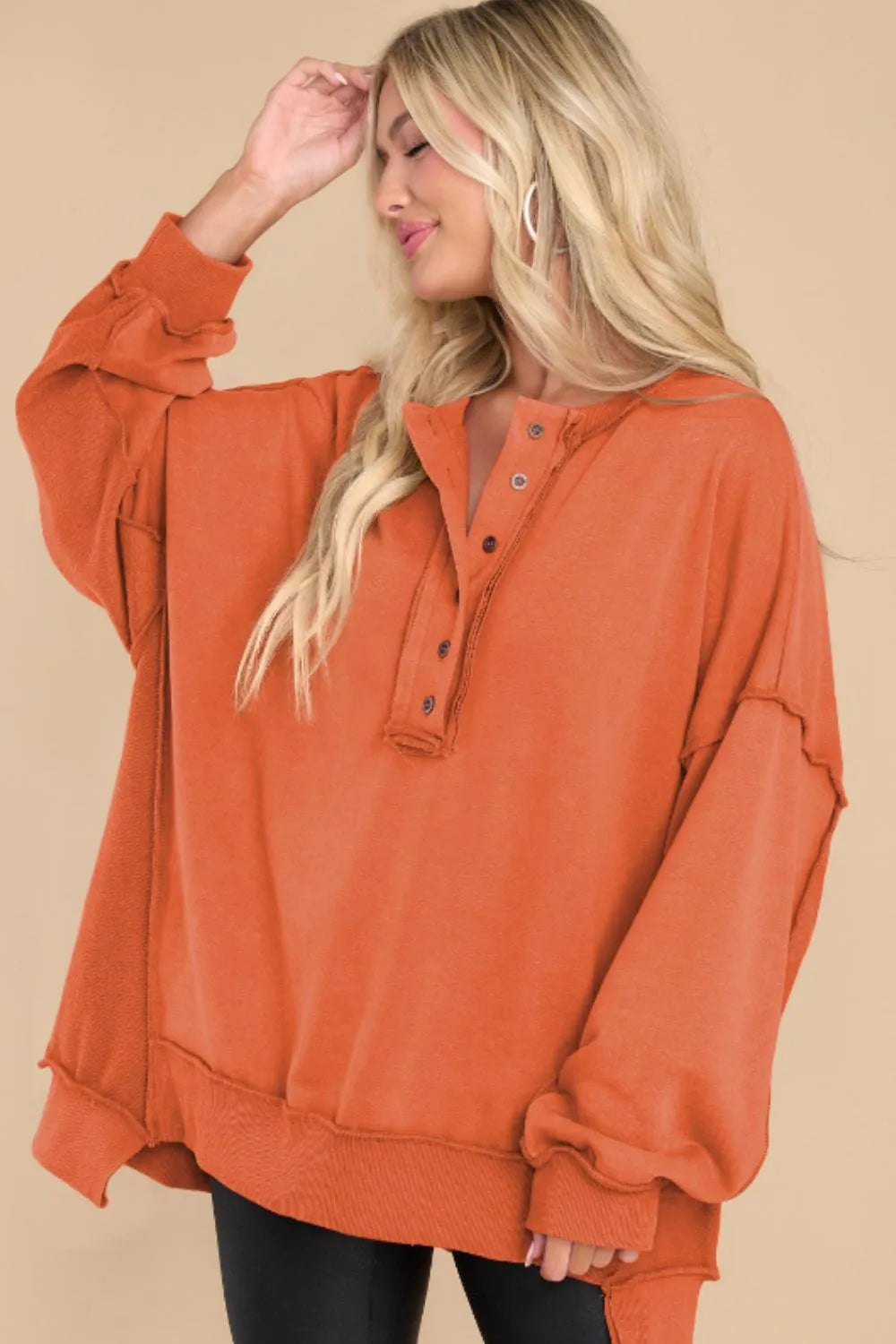 Exposed Seam Long Sleeve Sweatshirt (14)