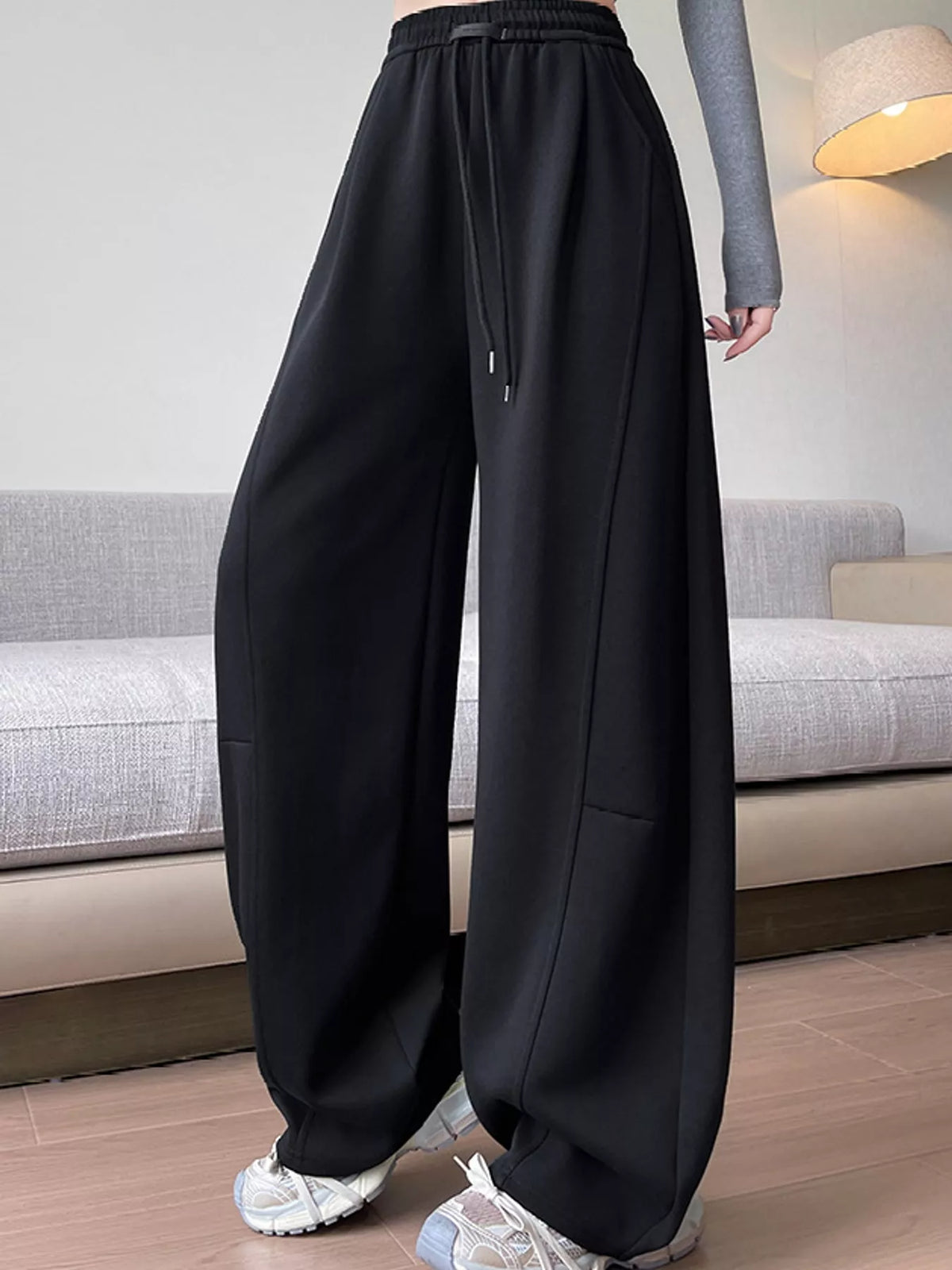 Full Size Drawstring Loose Fit Wide-leg Sweatpants Plus (11)