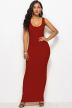 Scoop Neck Wide Strap Maxi Dress (31)