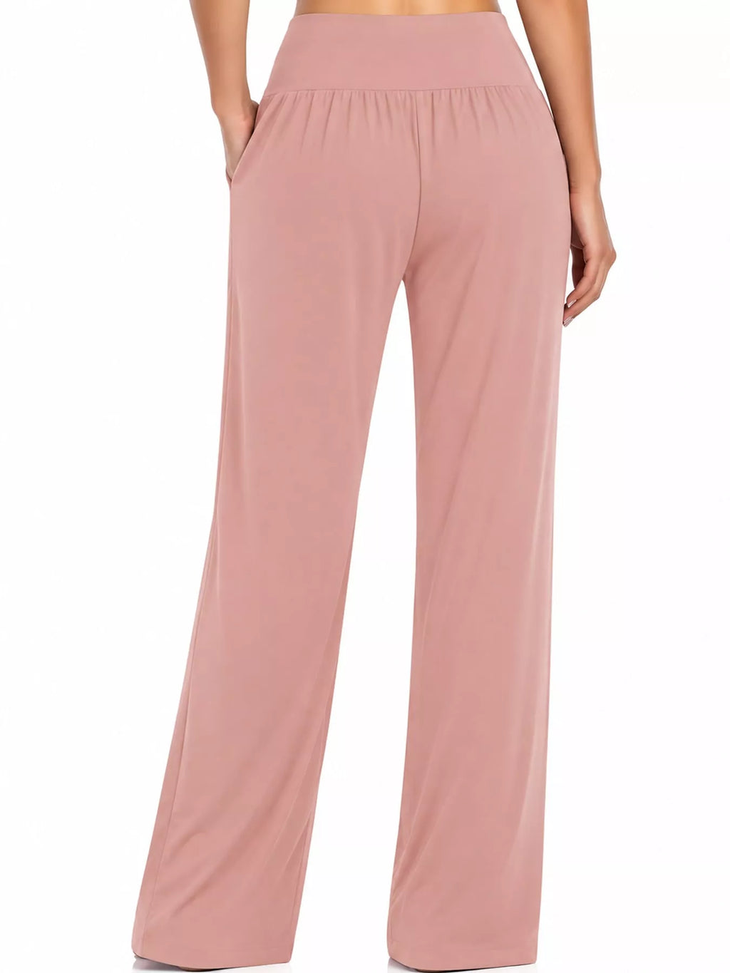 High-waisted Wide-leg Pants (2)