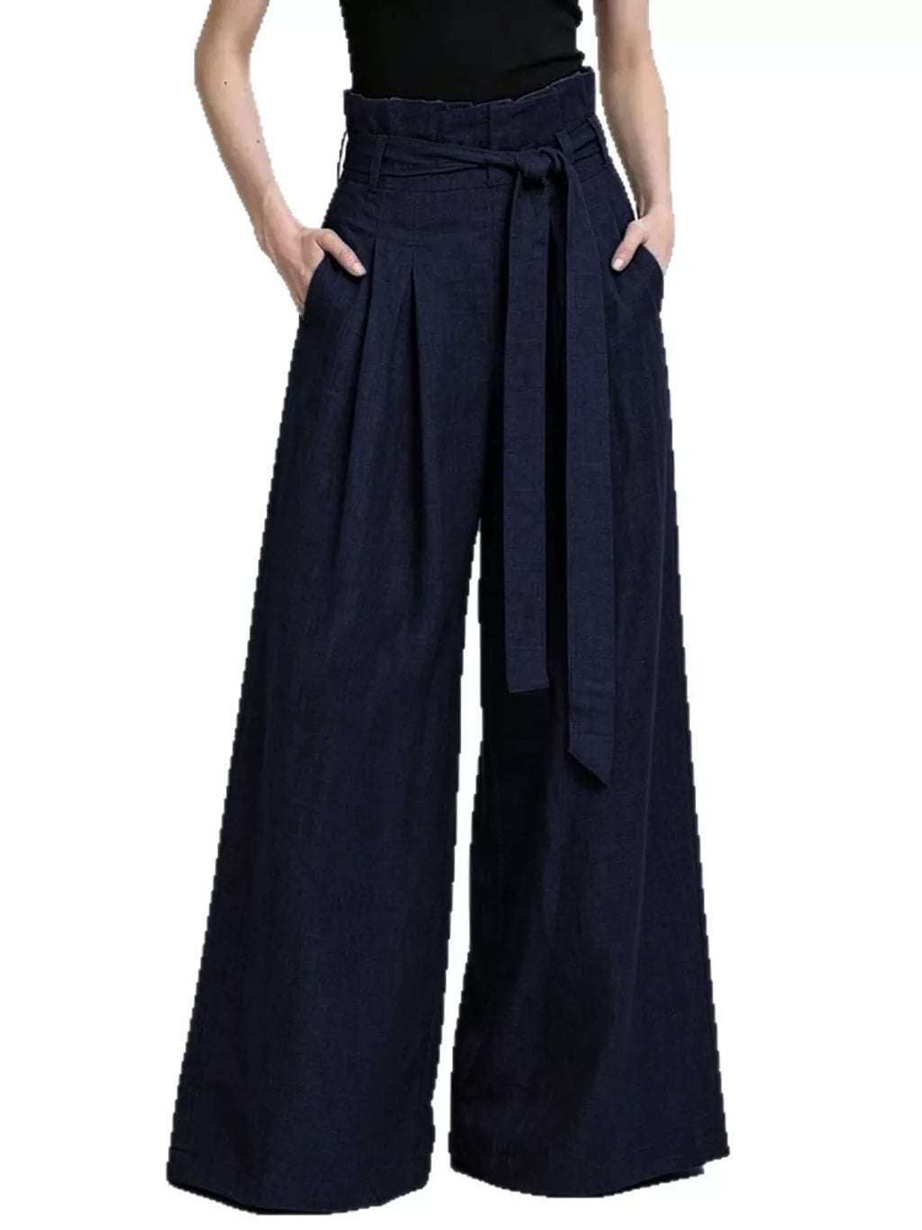 Full Size Wide-leg Paperbag Waist Pants Plus (8)