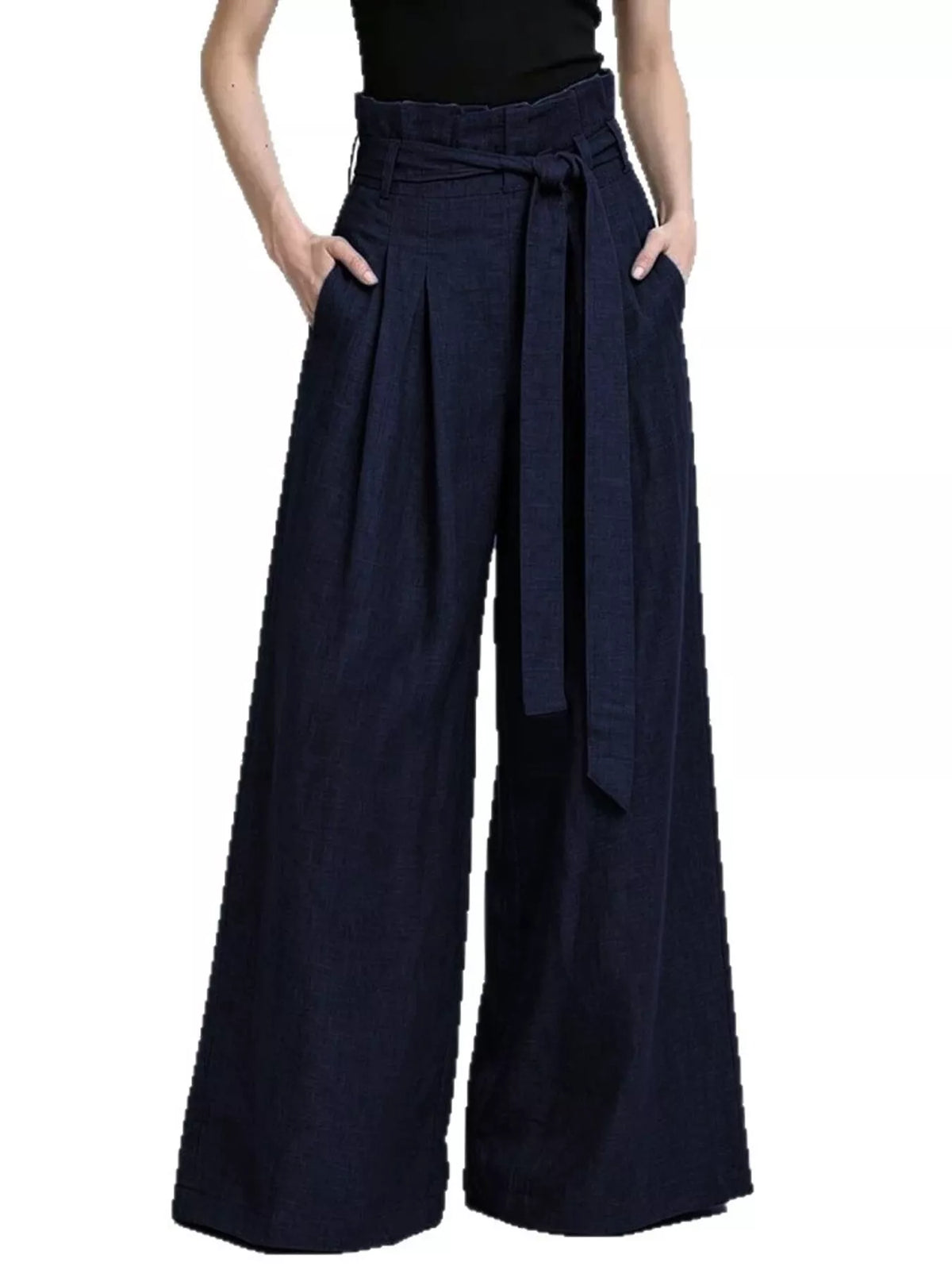 Full Size Wide-leg Paperbag Waist Pants Plus (8)