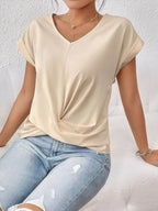 V-neck Twist Front Top (8)