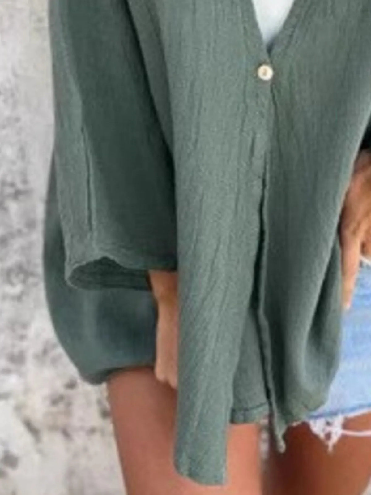 Full Size Oversized Button-up Cardigan Plus (3)