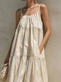 Tiered Scoop Neck Maxi Dress (2)