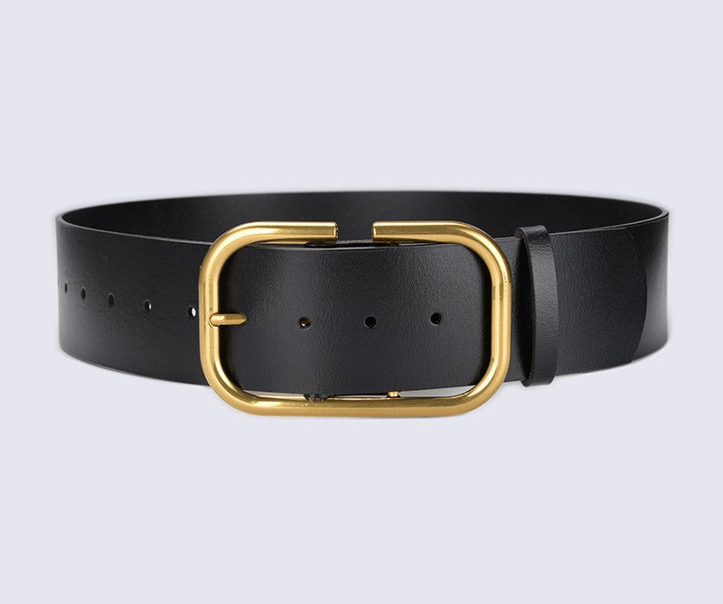 Extra Wide Leather Waist Seal Trench Coat Belt variant CJYD165424601AZ