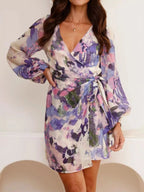 Surplice Long Sleeve Tie Waist Dress (17)
