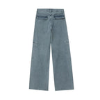 Summer Mid-waist Wide-leg Straight Jeans photo 1