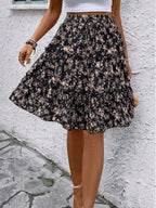 Floral Print Midi Skirt (15)