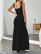 Ribbed Knit Square Neck Sleeveless Maxi Dress (17)