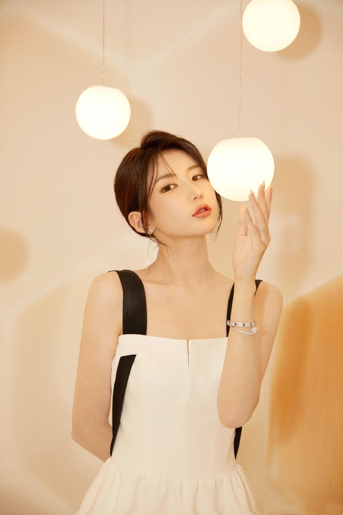 Mini French Dress Midi Party White photo 2