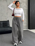 Full Size Drawstring Wide Leg Pants Plus (9)