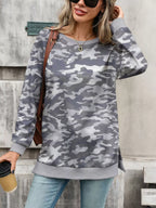 Camouflage Print Crewneck Sweatshirt (2)