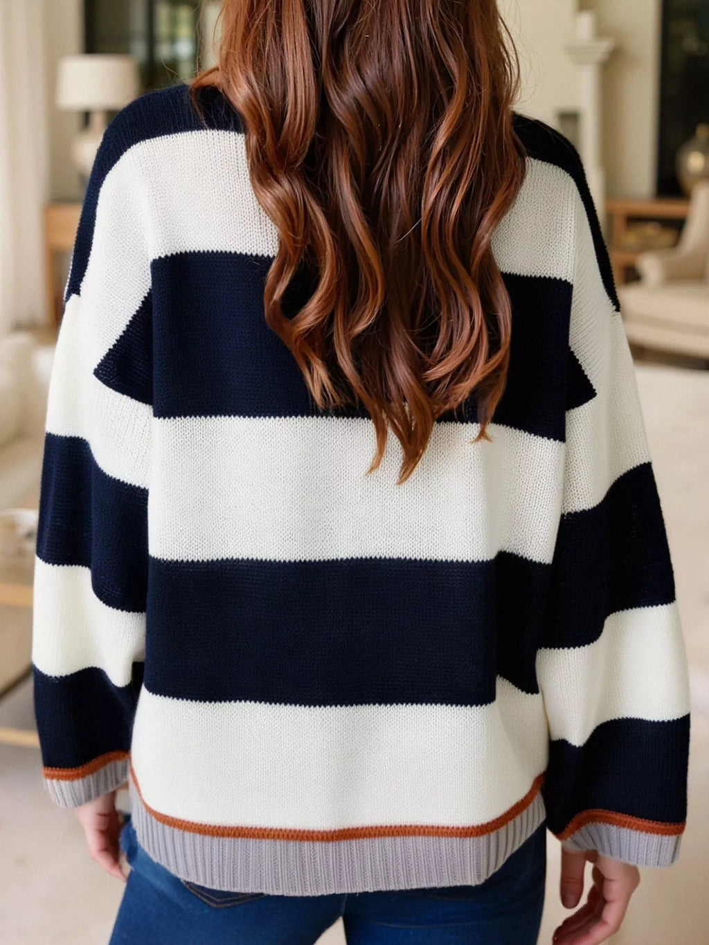 Block Round Neck Sweater (7)