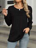 Long Sleeve Round Neck T-shirt (8)