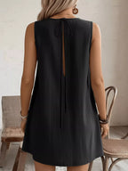 Frill Sleeveless Round Neck Dress (21)