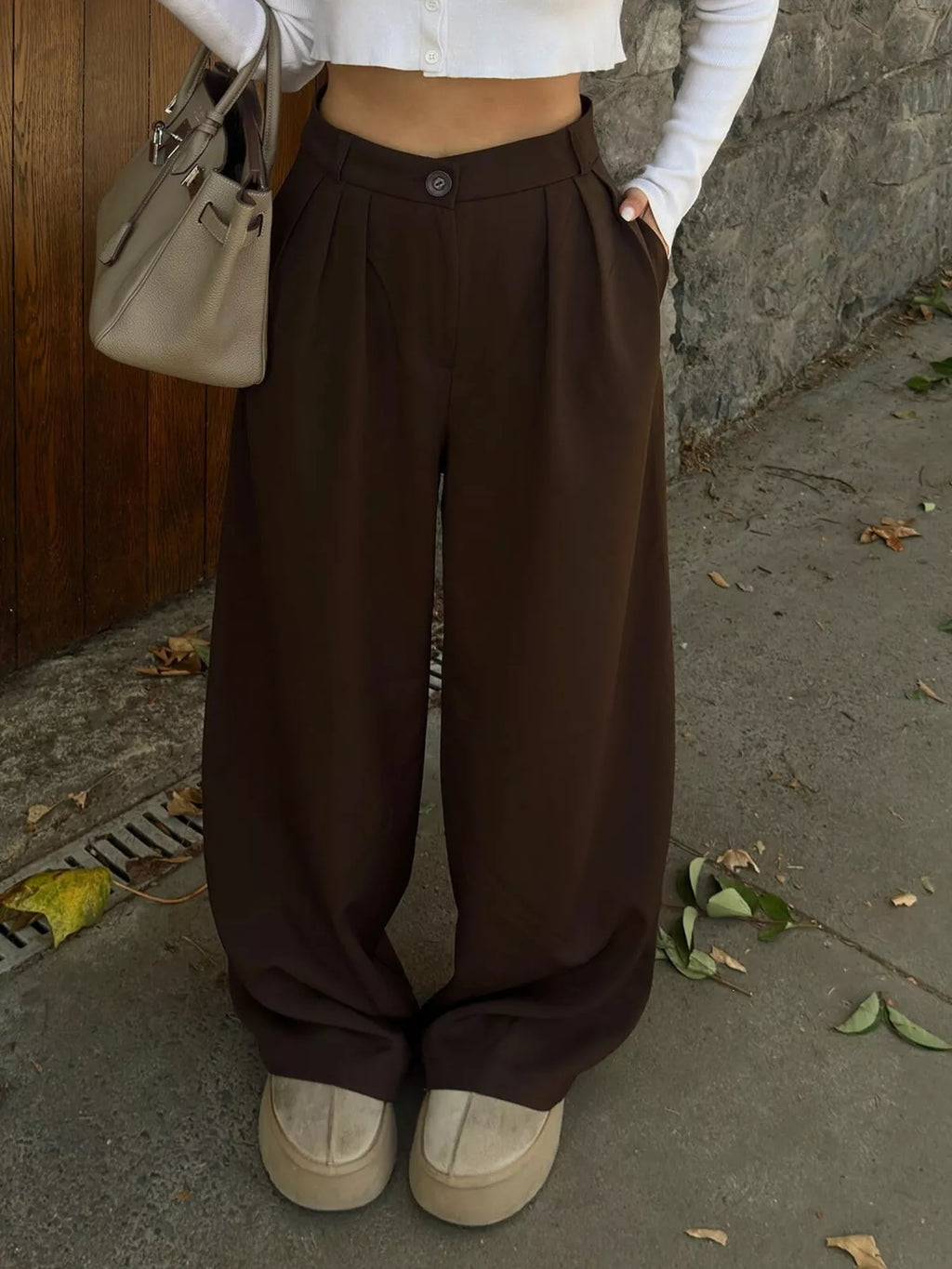 High-waisted Pleated Wide-leg Pants (13)