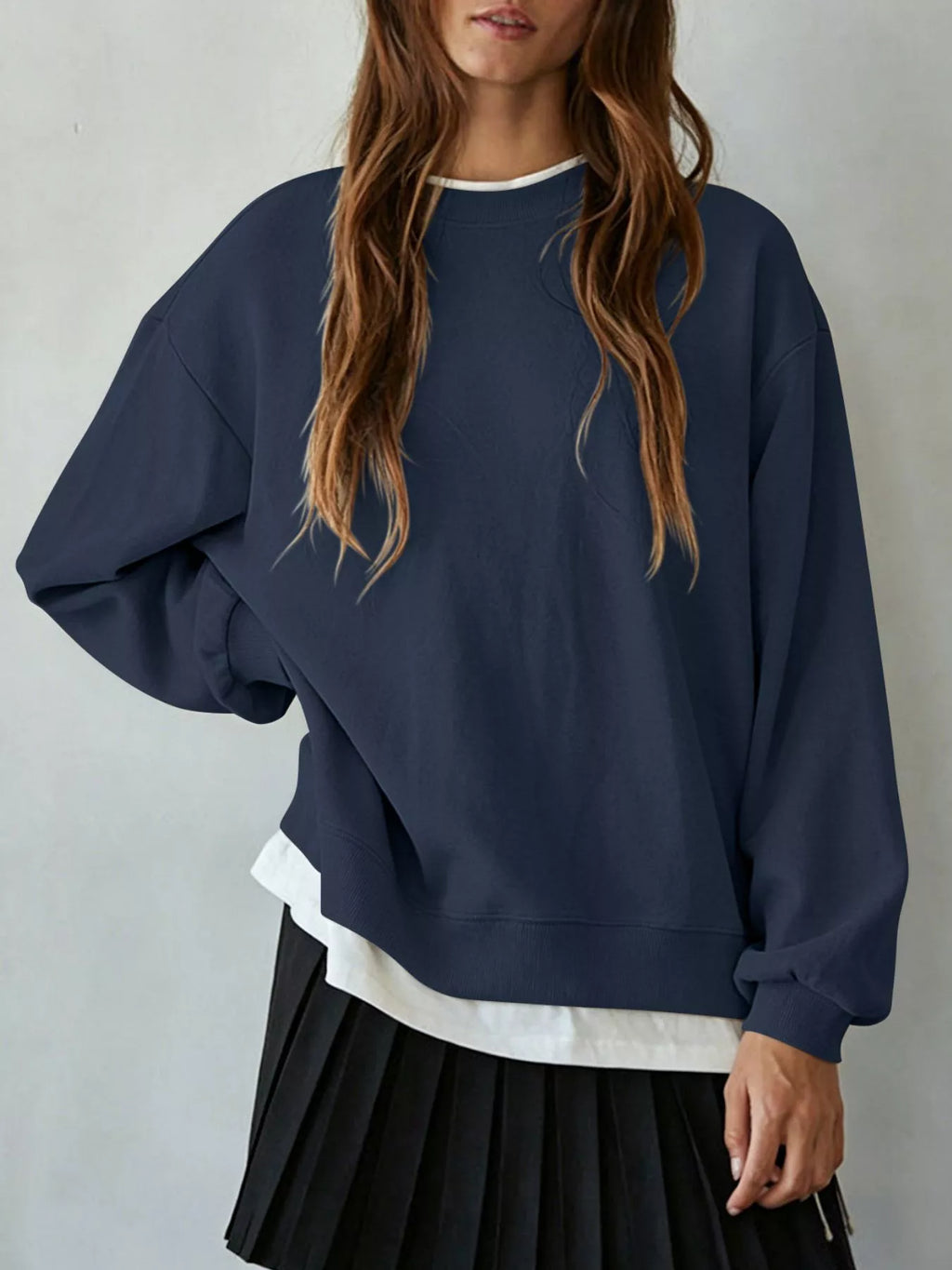 Oversized Crew Neck Sweatshirt (18)
