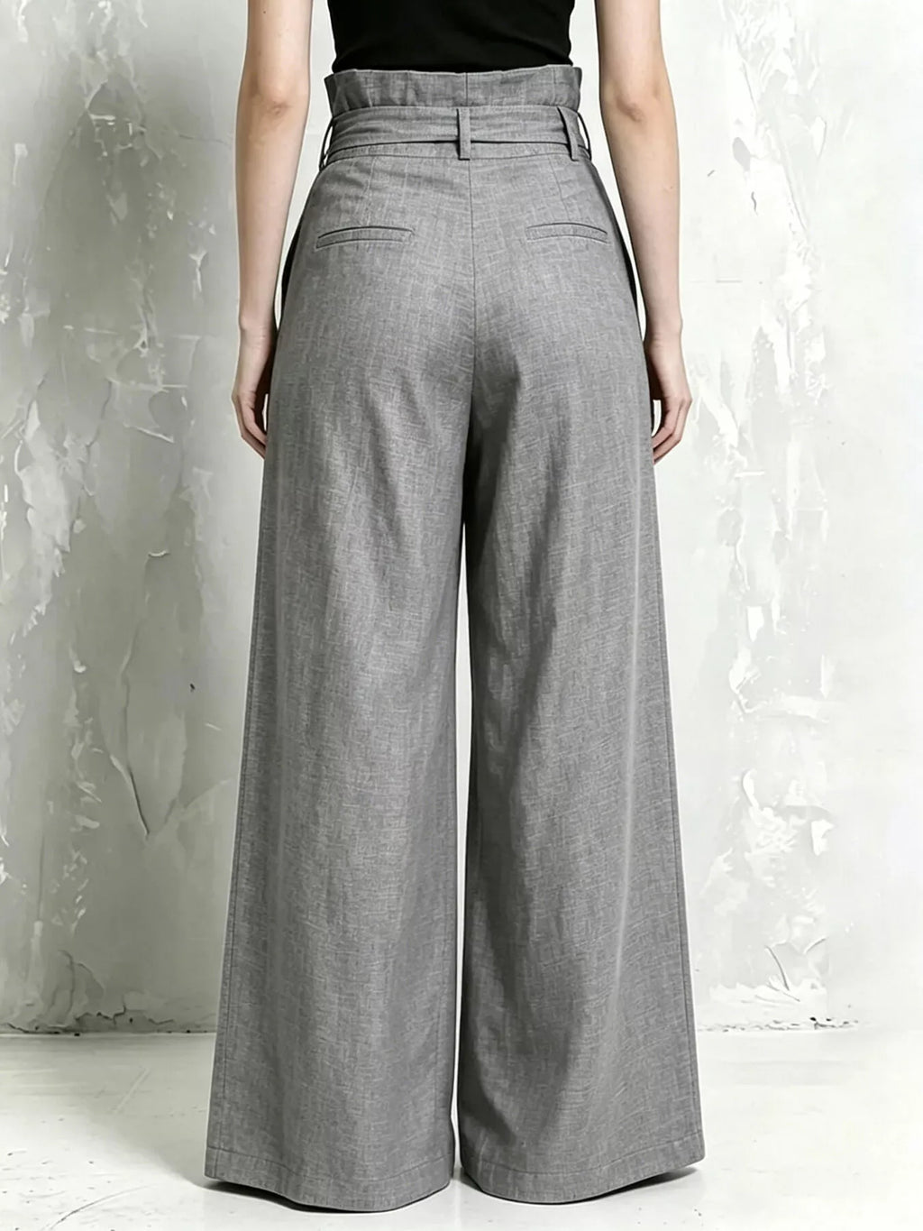 Full Size Wide-leg Paperbag Waist Pants Plus (2)
