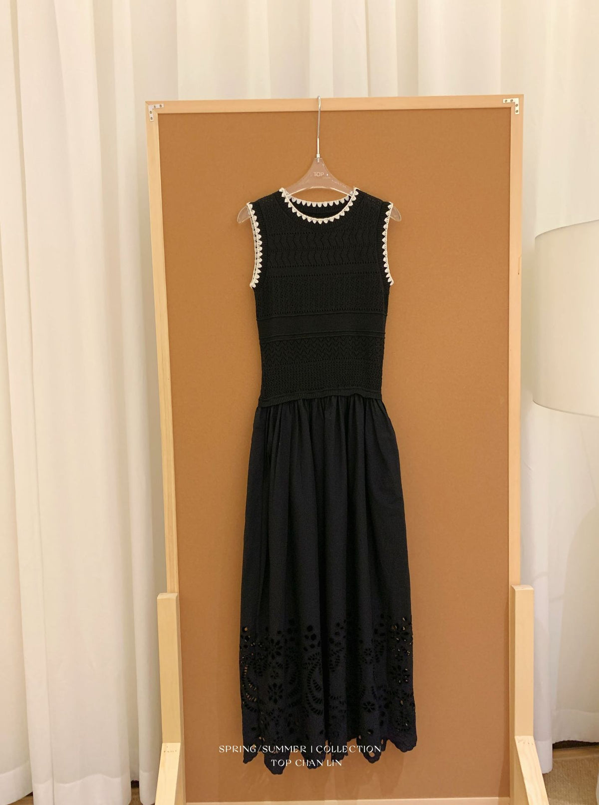 Knitted Ruffled Slim Dress variant CJLY243144201AZ