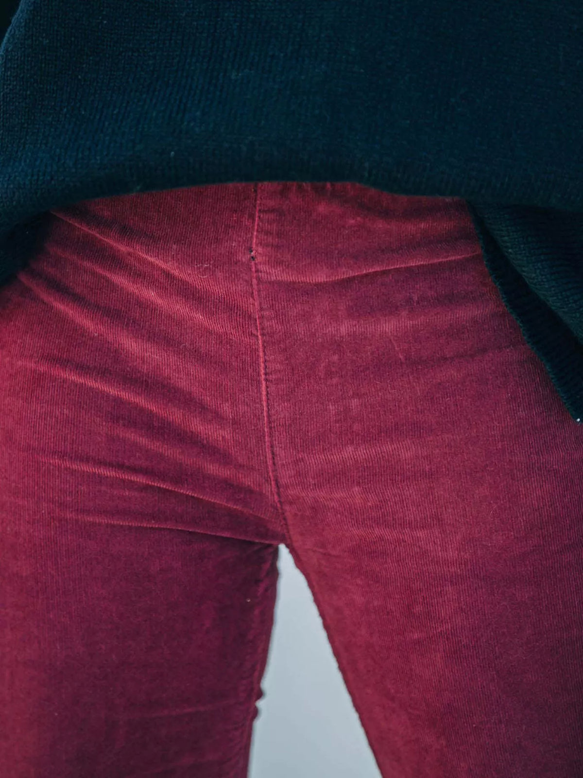 Full Size Corduroy Flare Pants Plus (18)