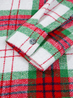 Plaid Button-down Long Sleeve Shacket (5)