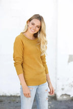 Round Neck Raglan Sleeve Sweater (3)