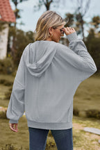 Cable-knit Long Sleeve Hooded Jacket (21)