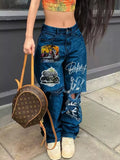 Full Size Distressed Wide-leg Jeans Plus