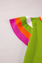 Block Round Neck Knit Top (29)